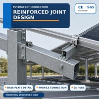 Structure de montage de carport photovoltaïque sur mesure en acier, conçue selon des plans, pour projets de stationnement