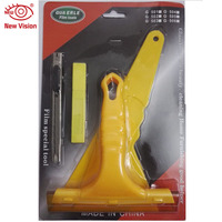 Kit d'outils pour film de fenêtre de voiture 5 pièces, outil de coupe pour pare-brise, racloir pour film teinté, raclette, installation de film teinté automobile