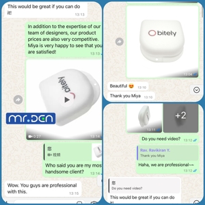 MRDEN Custom produzione bianca opaca dentaria e dentiera scatola di posizionamento per protesi dentarie custodia per materiali dentali - Product Image 5