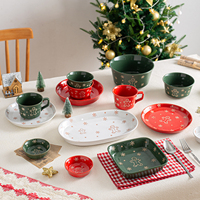 Vaisselle de Noël en gros : Assiettes, bols, tasses, logos OEM, ensembles de vaisselle de fête, cadeaux de Nouvel An, vaisselle pour la maison