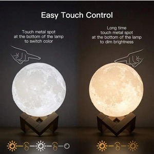 <b>Humidifier</b> Aromatizer Luminaire Lampshade Full Moon 3D Lamp Light <b>Diffuser</b> Aroma Essential Oil USB Ultrasonic - Product Image 5