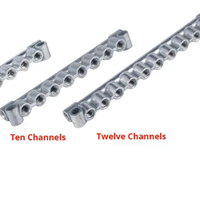 REALMAX Distributeur d'huile CNC en alliage de zinc 2 voies/3 voies/4 voies, Vanne de séparation, Bloc de distribution d'huile pour piston