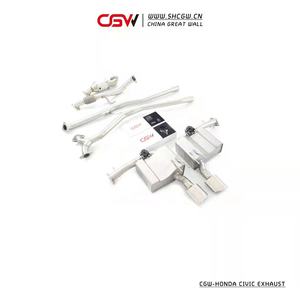 CGW 最新 ホンダ シビック 11代目 (FL系 2021年以降) 用 サウンドエキゾースト マフラーパイピングシステム - Product Image 5