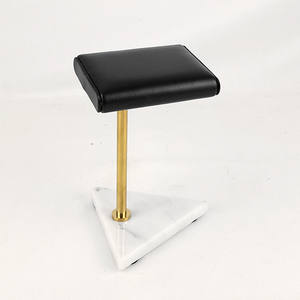 ฐานหินอ่อนสามเหลี่ยมนาฬิกากันน้ำขาตั้งโชว์ทำจากหนังสีดำสำหรับ Apple Watch - Product Image 4