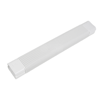 130*80mm/5 "6 à 15 hp conduit Flexible professionnel décoratif câble goulotte Lineset couverture climatiseur conduit