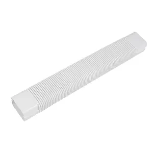 Custom 130*80mm White Air Conditioner Pvc Decorative Line Set Pipe Covers Hoses