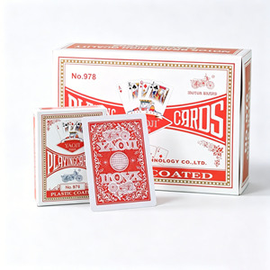 Cartas de Póker Yaoji <span class=keywords><strong>978</strong></span> de Cara Ancha, Engrosadas e Impermeables con Caja de Papel para Exportación y Entretenimiento - Product Image 1