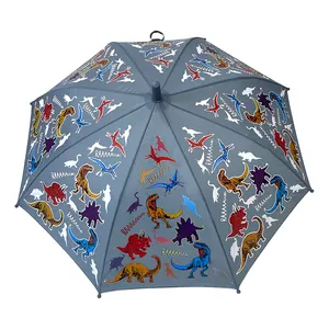 OVIDA karikatür dinozor renk değiştirme çocuk şemsiyesi özel yağmur özel Logo çocuk şemsiyesi