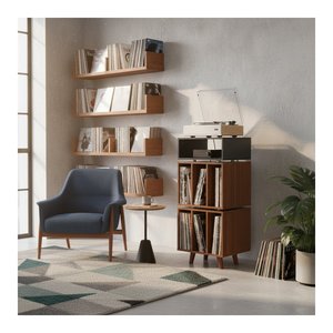 Mobile HI FI STOCKHOLM 1100 Noir et Noyer NORSTO110ABSWN - Product Image 3