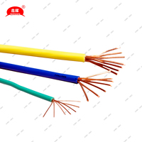 Câble en cuivre toronné de haute qualité H07V-U, isolation PVC, pour installations électriques aériennes et domestiques, 450/750V