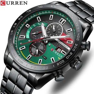 CURREN 8410 Mode d'affaires pour hommes 3ATM Montres étanches Montre de sport de luxe pour hommes Montre à quartz avec bracelet en acier inoxydable - Product Image 2