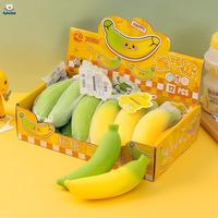 2026 Juguete de Descompresión Creativo para Niños, Simulación de Plátano Musical, Juguete Antiestrés de Frutas para Apretar con la Mano, Artefacto de Ventilación para Aliviar el Estrés