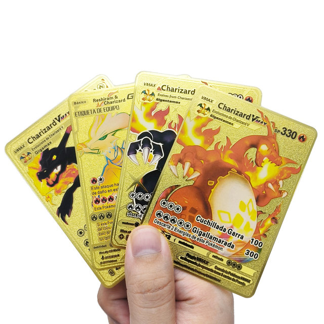 pokemon charizard vmax metal gold card LIUHYLG - Collector's Rare Shiny Rainbow Card It comes protected in a magnetic acrylic case Metal Charizard Vmax Price Pokemon