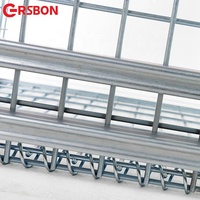 Cages de stockage en acier empilables de dimension adaptée aux besoins du client résistante d'entreposage de cage de palette pliable industrielle globale