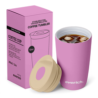 Tasse à café personnalisée de 350ml à motifs de nuages, couvercle de boisson directe de qualité supérieure, doublure intérieure en céramique, cadeau idéal nettoyable pour les amateurs de café