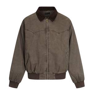 Chaqueta <span class=keywords><strong>Americana</strong></span> Vintage Detroit 11KN 2026 - Abrigo de Trabajo Unisex, Grueso, Holgado, Corte Ajustado con Cuello en Contraste - Product Image 2