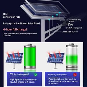 Farola <span class=keywords><strong>Solar</strong></span> LED de Aluminio IP65 para Exteriores, Alta Potencia, Súper Brillante, 6m-15m, Luz de Poste Alto para Zonas Rurales - Product Image 4
