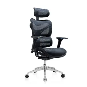 Foshan Office Furniture Manufacturer Boss Swivel Revolving High Back Swivel Ergonomic Chair With Adjustable Back