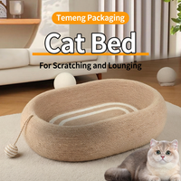 Nouvelle planche à gratter pour chat en sisal durable, douce, anti-chute de fibres, résistante aux rayures, portable, adaptée à toutes les saisons.