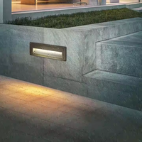 Lumière LED encastrée en aluminium pour escalier 5W, lampe murale extérieure sous escalier, éclairage IP65, angle de faisceau 30°, DC12V/24V AC85-265V