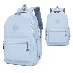 Sac à dos unisexe léger pour le collège étanche à la mode fermeture à glissière design élégant doublure en polyester pour étudiants - Product Image 1