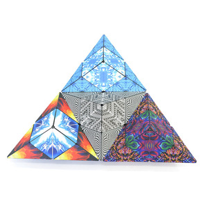 Magnetic Cube Geometric 3D Building Block Educational Puzzle Toy For Teenagers 7-14 Years Old Stress Relief Transforming Brain - Product Image 1
