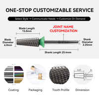 Brocas de Tungsteno para Uñas de la Marca Chiyan Factory, Venta al por Mayor, Cristal Fino, 5 en 1, Removedor de Uñas