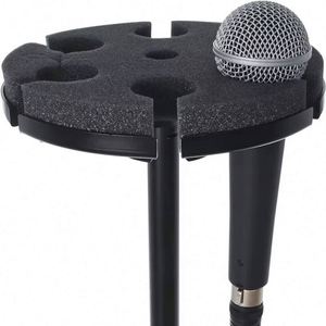 Support de microphone portable professionnel OEM avec 6 supports de micro, pare-vent en métal et en mousse, support multi-microphones - Product Image 1