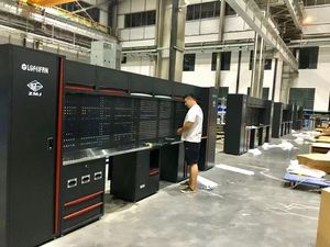 Banc de travail combiné en métal de 52 cm de profondeur, multifonctionnel, grand espace de rangement, poste de travail pour l'entretien des véhicules - Product Image 6