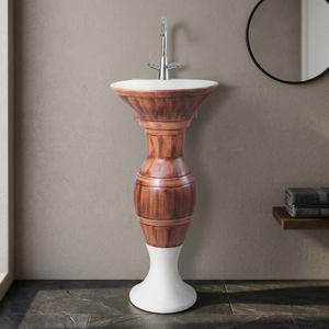 Lavabos de Pedestal para Baño de Alta Calidad de la India - Lavabo de Piedra para Jardín con Diseño de Delfín - Product Image 2