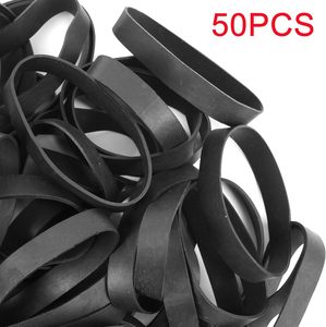 Taille des élastiques # 84 élastiques tactiques en <span class=keywords><strong>caoutchouc</strong></span> noir, lot de 50, larges et épais, pour fournitures de bureau et classement - Product Image 2