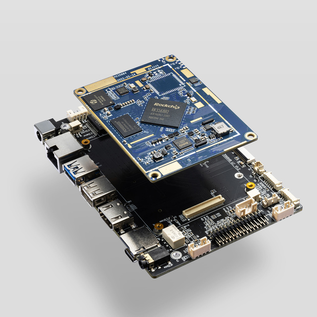MOQ 1 Unit AI Edge Computing RK3568 RK3588 Android Linux System SOM Carrier Board  Solution