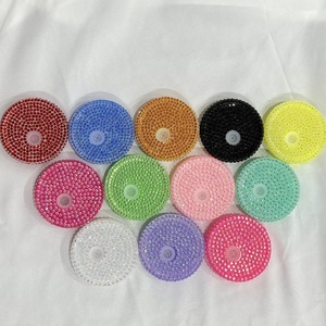 Nouveaux couvercles en strass pour gobelets Libby, couvercles en strass colorés pour tasses en <span class=keywords><strong>verre</strong></span> - Product Image 1