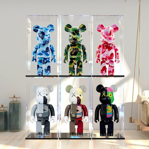 Bearbrick Violent Bear Display Box Transparent One-Piece Block Bear Acrylic Dust Cover