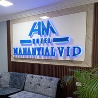 Letreros Luminosos LED de Fábrica al por Mayor, Letras Metálicas Iluminadas para Negocios, Letreros Retroiluminados, Publicidad Exterior, Logotipo Comercial