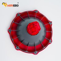 Mangeoire automatique robuste pour poulets, en plastique vierge avec additif UV, pour une distribution uniforme de l'aliment pour l'élevage commercial à grande échelle