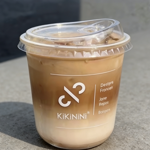 Gobelets jetables transparents à double paroi en PET de 16 oz, 20 oz, 25 oz pour café à emporter, avec fond arrondi, pour l'extérieur - Product Image 2