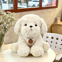 Adorable jouet en peluche chiot, chien câlin, jouets pour enfants, logo personnalisé accepté, échantillon gratuit, jouet en peluche pas cher