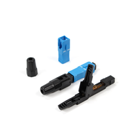 Venta directa descuento conector rápido equipo de fibra óptica SC UPC APC conector rápido adaptador de fibra de PVC y conectores SC FC LC