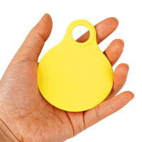Tag Leher Plastik TPU untuk Sapi, Babi, Domba, Kambing, Ternak, dengan Cetak Laser Oval untuk Tag Leher Hewan Ternak