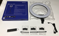 Lampe Annulaire LED Selfie 18 Pouces d'Usine pour Streaming en Direct, Jeux, Tiktok, Maquillage, Studio de Beauté et Photographie