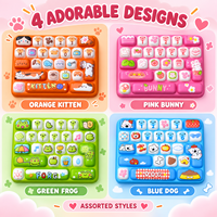 Jouet anti-stress en PU souple, motif animaux de dessin animé, mignon et kawaii, 4 designs assortis, vente en gros