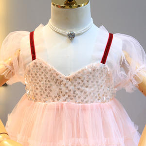 Nuevos Vestidos de Lentejuelas Doradas de Primera Calidad, Última Producción, para Niñas, para el Verano, Compra Directa del Proveedor en China - Product Image 2