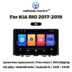 Lecteur multimédia automobile Android Auto MEKEDE, écran tactile IPS, radio FM, Car-play, autoradio 4 cœurs 2+32 Go pour <span class=keywords><strong>KIA</strong></span> <span class=keywords><strong>RIO</strong></span> 2017-2019 - Product Image 6