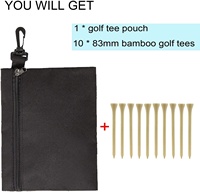 Sac de golf noir personnalisé avec logo, de haute qualité et durable, fabriqué directement par Amrta Factory, en polyester, portable, accessoires de golf pour l'extérieur