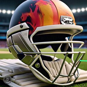 Casque de cricket de qualité supérieure en acier titane avec logo et couleur personnalisés - Product Image 2