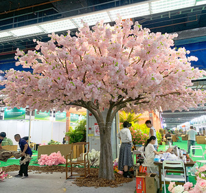 Grand Arbre Artificiel de Fleurs de <span class=keywords><strong>Cerisier</strong></span> de 3 Mètres, Personnalisable, avec Lumières LED, pour Décoration Intérieure - Product Image 2
