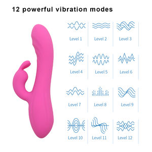 Wasserdichter Sexueller G-Punkt- und Klitorismassager aus Lebensmittel-Silikon mit Stoßfunktion für Frauen - Product Image 3