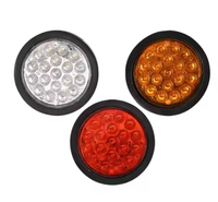 Vente en gros Feu stop LED de haute qualité Feu arrière rond de 4 pouces 12v/24v pour remorque de camion
