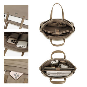 Vente en gros OEM ODM Sac fourre-tout pour ordinateur portable en nylon imperméable Sac à main d'affaires pour ordinateur Porte-documents pour femmes - Product Image 3